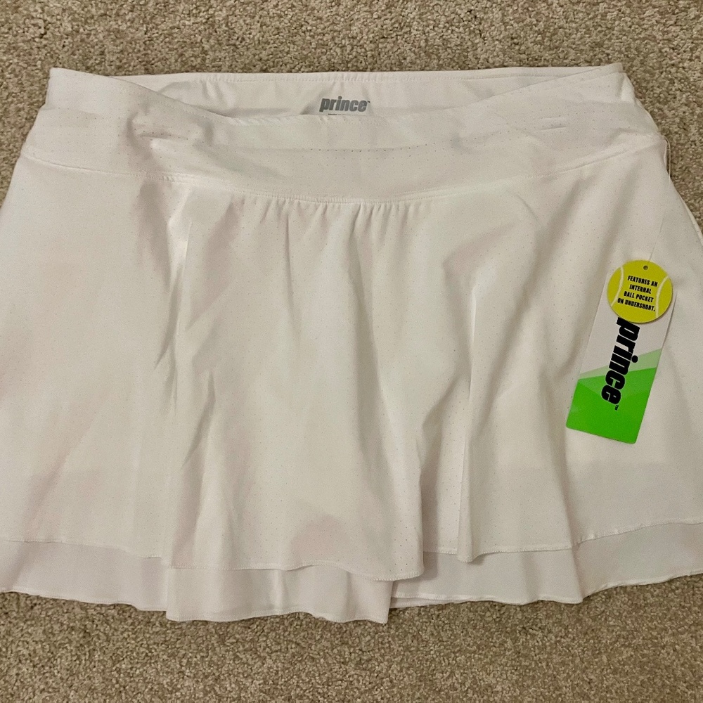 Women’s Prince Tennis/Golf/Pickleball Flounce Skort White Size Large